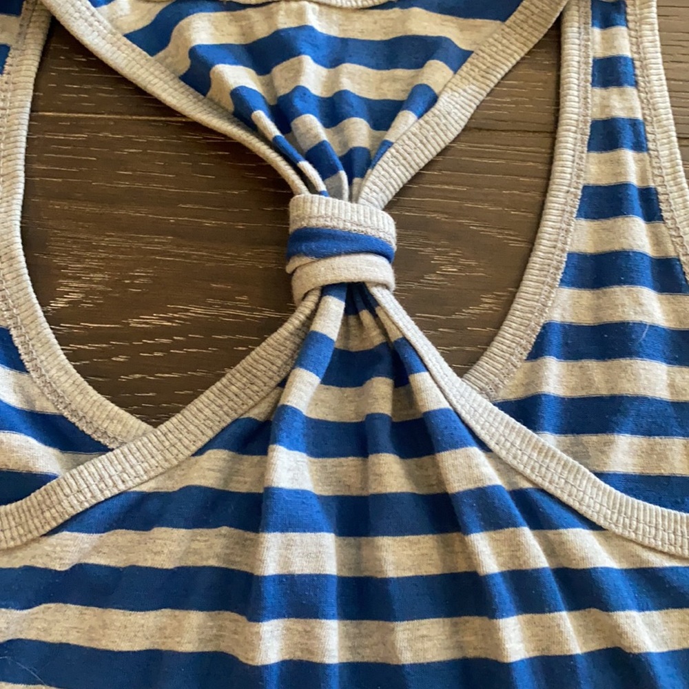 Striped racer back tank top - Picture 3 of 4